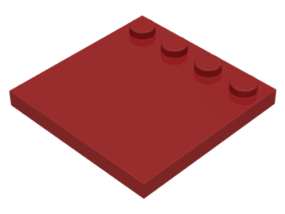 LEGO® los onderdeel Tegel Aangepast in kleur Donkerrood 6179