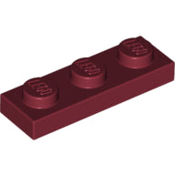 Plaatje in Gallery viewer laden, LEGO® los onderdeel Plaat Algemeen in kleur Donkerrood 3623