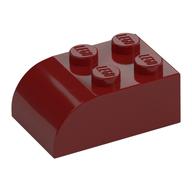 Plaatje in Gallery viewer laden, LEGO® los onderdeel Dakpan Gebogen in kleur Donkerrood 6215