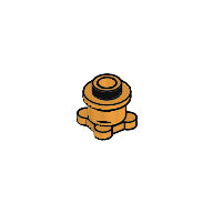 LEGO® los onderdeel Steen Rond in kleur Medium Oranje 33286