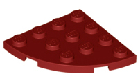 Plaatje in Gallery viewer laden, LEGO® los onderdeel Plaat Rond in kleur Donkerrood 30565