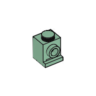 Plaatje in Gallery viewer laden, LEGO® los onderdeel Steen Aangepast in kleur Zandgroen 4070