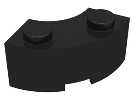 LEGO® los onderdeel Steen Rond in kleur Zwart 3063