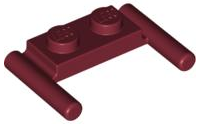 LEGO® los onderdeel Plaat Aangepast Donkerrood 3839b