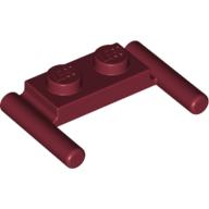 Plaatje in Gallery viewer laden, LEGO® los onderdeel Plaat Aangepast Donkerrood 3839b