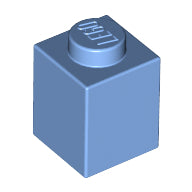 Plaatje in Gallery viewer laden, LEGO® los onderdeel Steen in kleur Medium Blauw 3005