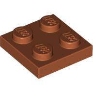 LEGO® los onderdeel Plaat Algemeen Donker Oranje 3022