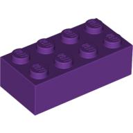 LEGO® los onderdeel Steen in kleur Paars 3001