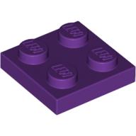 Plaatje in Gallery viewer laden, LEGO® los onderdeel Plaat Algemeen in kleur Paars 3022