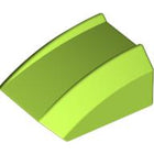 LEGO® los onderdeel Dakpan Gebogen in kleur Limoen 30602