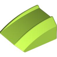 LEGO® los onderdeel Dakpan Gebogen in kleur Limoen 30602