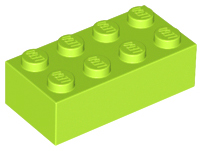 Plaatje in Gallery viewer laden, LEGO® los onderdeel Steen in kleur Limoen 3001