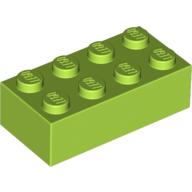 LEGO® los onderdeel Steen in kleur Limoen 3001