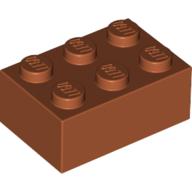 Plaatje in Gallery viewer laden, LEGO® los onderdeel Steen in kleur Donker Oranje 3002