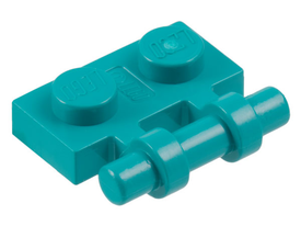 LEGO® los onderdeel Plaat Aangepast Donker Turkoois 2540