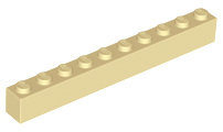 LEGO® los onderdeel Steen in kleur Geelbruin 6111