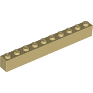 Plaatje in Gallery viewer laden, LEGO® los onderdeel Steen in kleur Geelbruin 6111