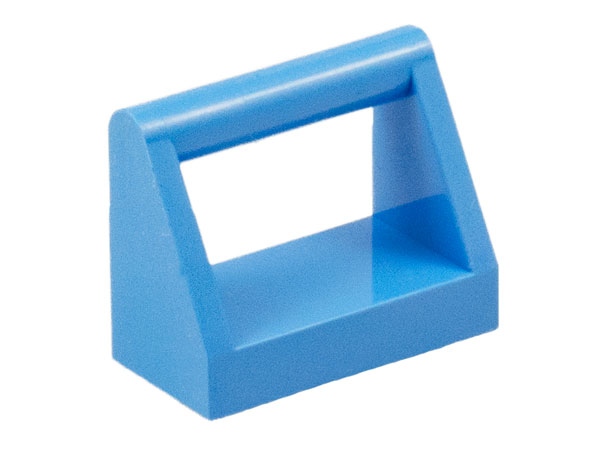 LEGO® los onderdeel Tegel Aangepast Medium Blauw 2432