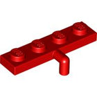LEGO® los onderdeel Plaat Aangepast in kleur Rood 30043