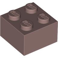 Plaatje in Gallery viewer laden, LEGO® los onderdeel Steen in kleur Zand Rood 3003