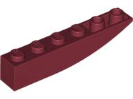 LEGO® los onderdeel Dakpan Gebogen in kleur Donkerrood 42023