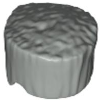 LEGO® los onderdeel Haar in kleur Lichtgrijs 30608