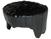 LEGO® los onderdeel Haar in kleur Zwart 30608