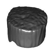 LEGO® los onderdeel Haar in kleur Zwart 30608