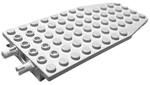LEGO® los onderdeel Wig Plaat in kleur Wit 42607c01