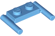 Plaatje in Gallery viewer laden, LEGO® los onderdeel Plaat Aangepast Medium Blauw 3839b