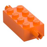 LEGO® los onderdeel Steen Aangepast in kleur Oranje 6249