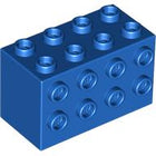 LEGO® los onderdeel Steen Aangepast in kleur Blauw 2434