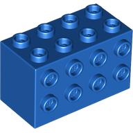 LEGO® los onderdeel Steen Aangepast in kleur Blauw 2434