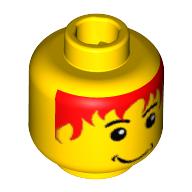 Plaatje in Gallery viewer laden, LEGO® los onderdeel Hoofd in kleur Geel 3626bpb0050