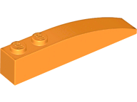 LEGO® los onderdeel Dakpan Gebogen in kleur Oranje 42022