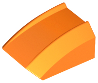 LEGO® los onderdeel Dakpan Gebogen in kleur Oranje 30602