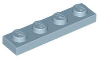 Plaatje in Gallery viewer laden, LEGO® los onderdeel Plaat Algemeen in kleur Zandblauw 3710