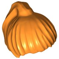 Plaatje in Gallery viewer laden, LEGO® los onderdeel Haar in kleur Oranje x104