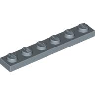 LEGO® los onderdeel Plaat Algemeen in kleur Zandblauw 3666