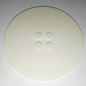 LEGO® los onderdeel Tegel Rond in kleur Wit 6177