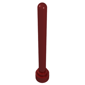 LEGO® los onderdeel Antenne in kleur Donkerrood 3957