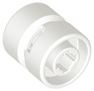 LEGO® los onderdeel Wiel in kleur Wit 6014b