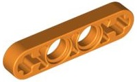 Plaatje in Gallery viewer laden, LEGO® los onderdeel Technische Hefbalk in kleur Oranje 32449