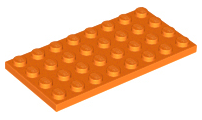 Plaatje in Gallery viewer laden, LEGO® los onderdeel Plaat Algemeen in kleur Oranje 3035
