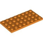LEGO® los onderdeel Plaat Algemeen in kleur Oranje 3035