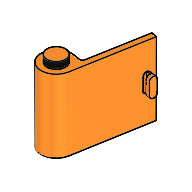 Plaatje in Gallery viewer laden, LEGO® los onderdeel Deur in kleur Oranje 3189