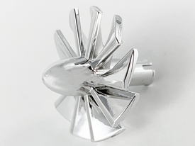 LEGO® los onderdeel Vliegtuig in kleur Chroom Zilver x577