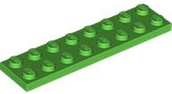 LEGO® los onderdeel Plaat Algemeen in kleur Fel Groen 3034