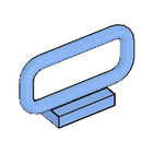 LEGO® los onderdeel Staaf in kleur Medium Blauw 6187