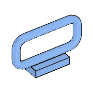 LEGO® los onderdeel Staaf in kleur Medium Blauw 6187